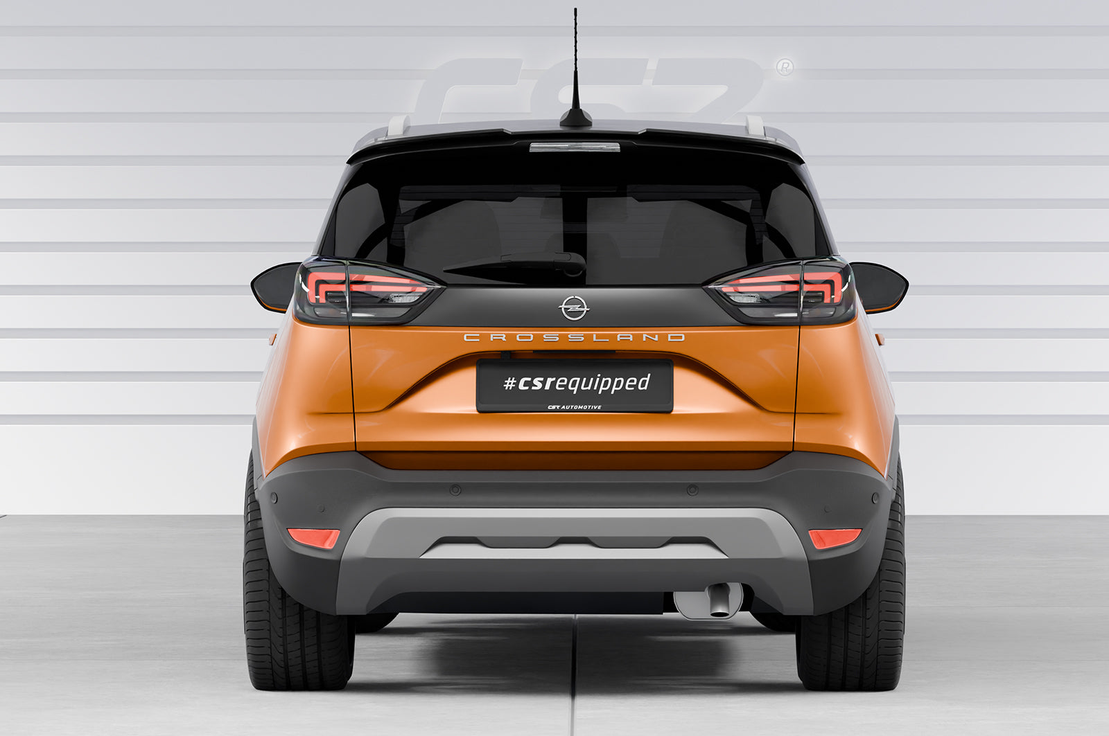 CSR Heckspoiler | Heckflügel mit ABE für Opel Crossland X / Crossland HF934-C Carbon Look Hochglanz (keine Lackierung erforderlich)