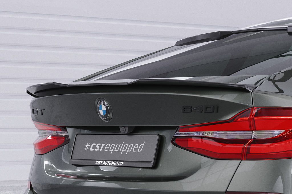 CSR Heckspoiler | Heckflügel mit ABE für BMW 6er G32 Gran Turismo HF935-S Strukturiert schwarz matt (keine Lackierung erforderlich)