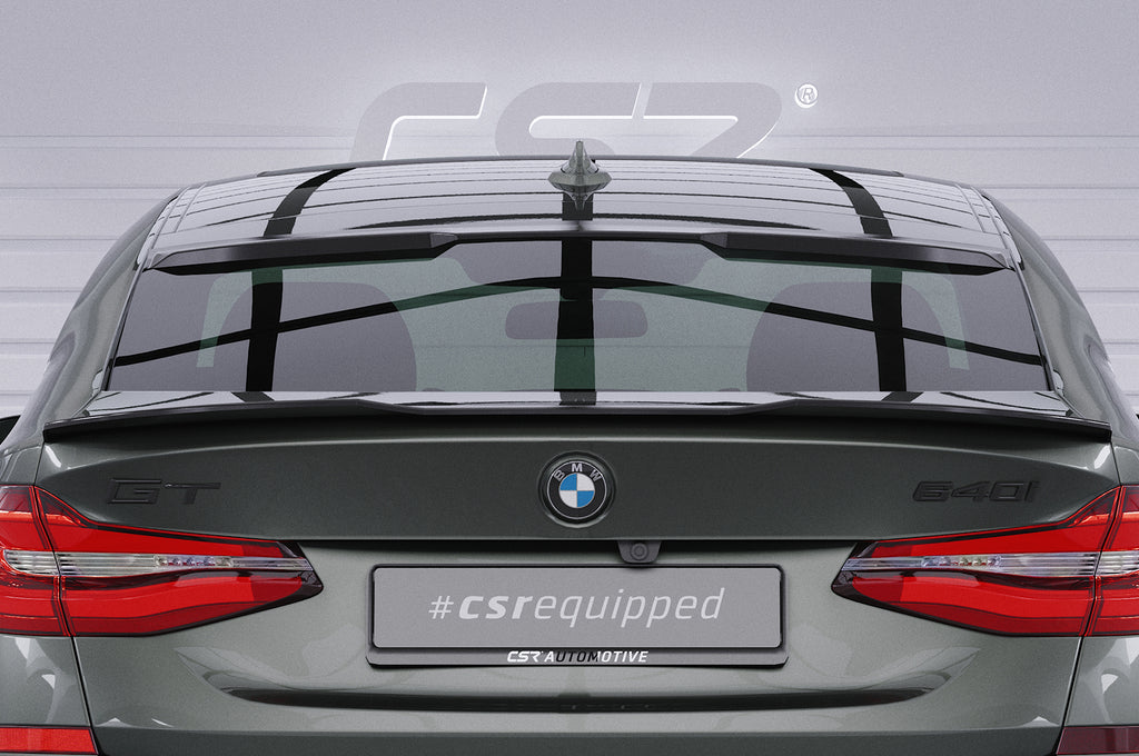 CSR Heckspoiler | Heckflügel mit ABE für BMW 6er G32 Gran Turismo HF935-S Strukturiert schwarz matt (keine Lackierung erforderlich)