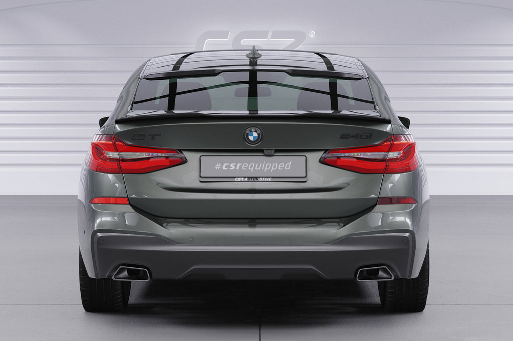 CSR Heckspoiler | Heckflügel mit ABE für BMW 6er G32 Gran Turismo HF935-C Carbon Look Hochglanz (keine Lackierung erforderlich)