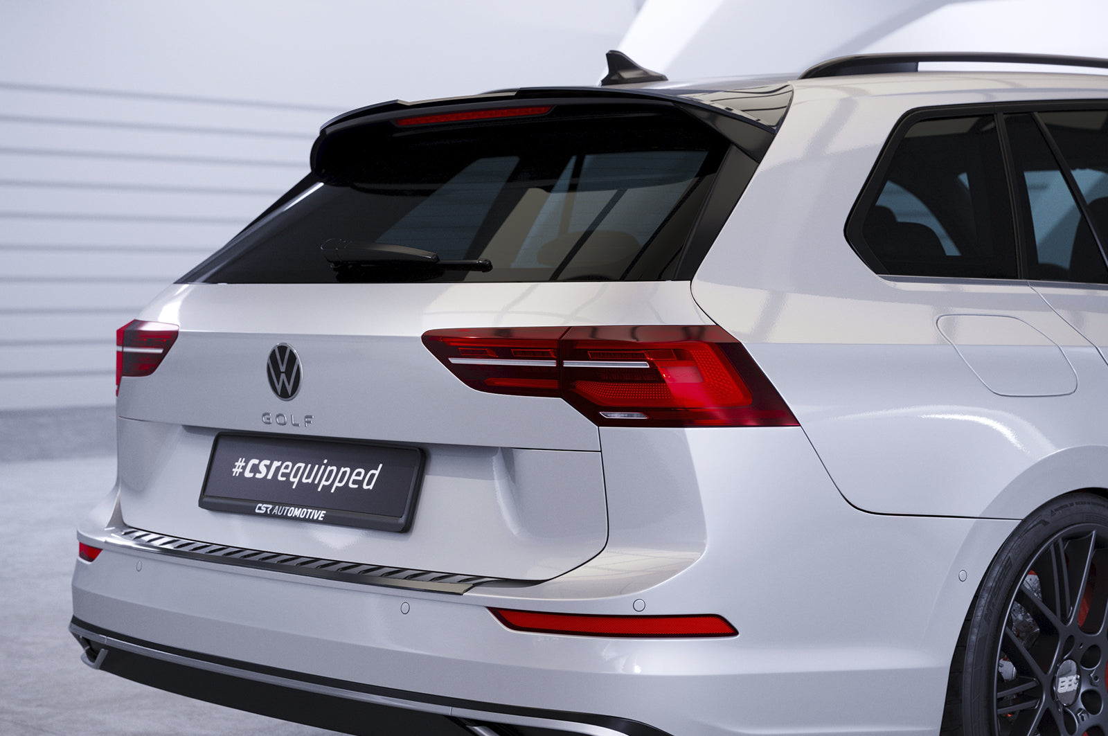 CSR Heckspoiler | Heckflügel mit ABE für VW Golf 8 (Typ CD) Variant HF942-G Glossy schwarz Hochglanz (keine Lackierung erforderlich)