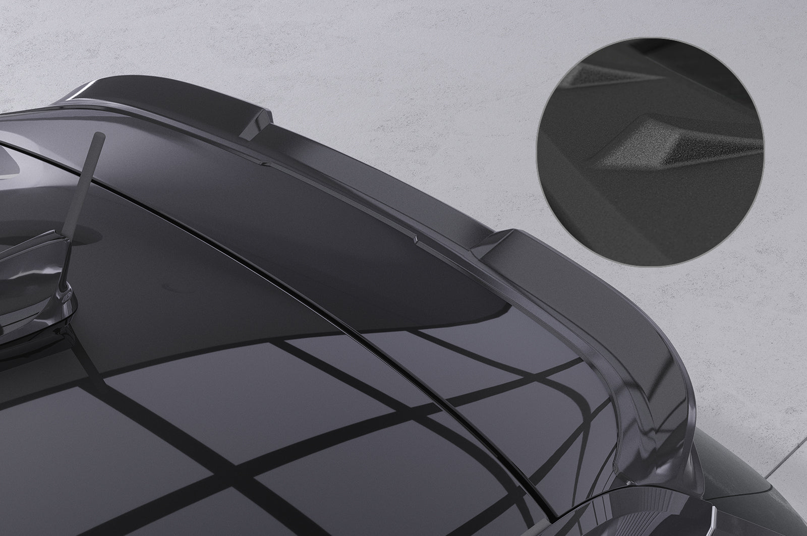 CSR Heckspoiler | Heckflügel mit ABE für BMW i3 HF945-S Strukturiert schwarz matt (keine Lackierung erforderlich)
