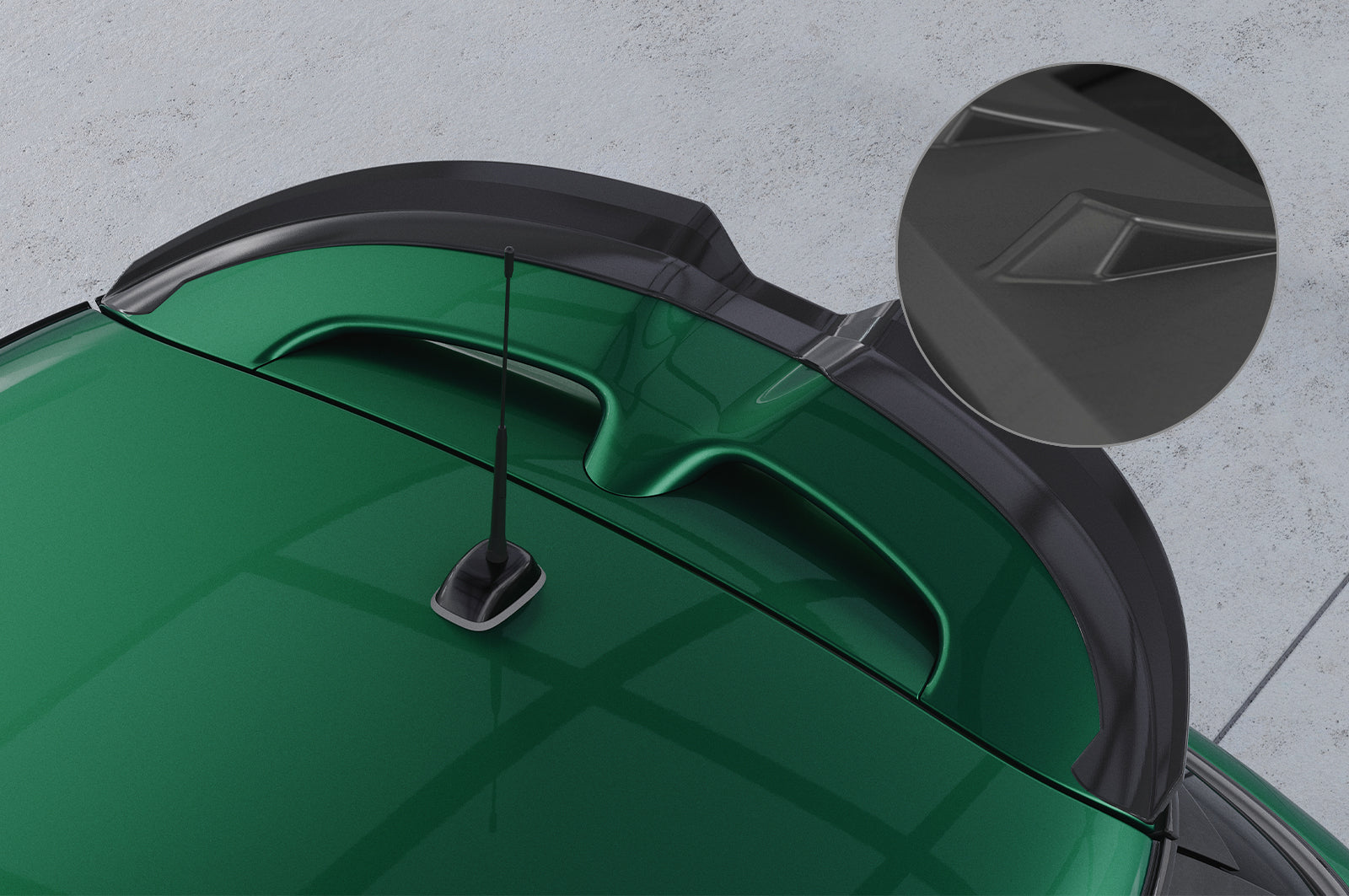 CSR Heckspoiler | Heckflügel mit ABE für Mini F55 / F56 JCW / JCW-Trim HF946-L Unlackiert roh (Lackierung erforderlich)