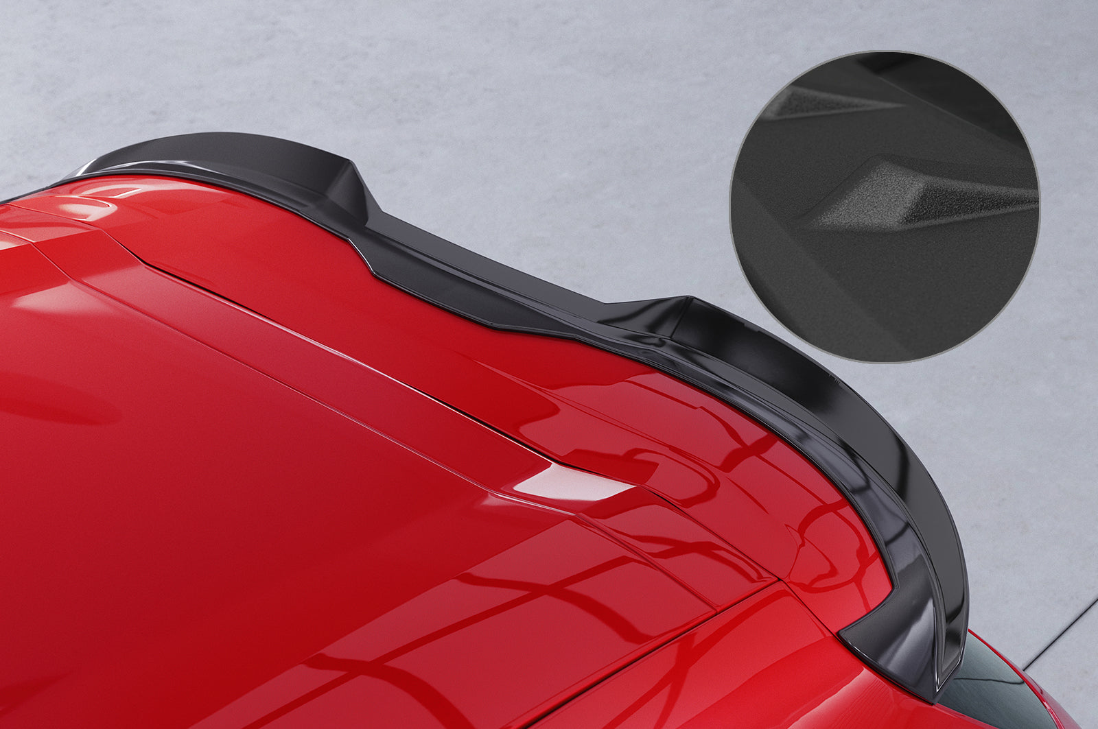 CSR Heckspoiler | Heckflügel mit ABE für Peugeot 208 Gti HF949-S Strukturiert schwarz matt (keine Lackierung erforderlich)