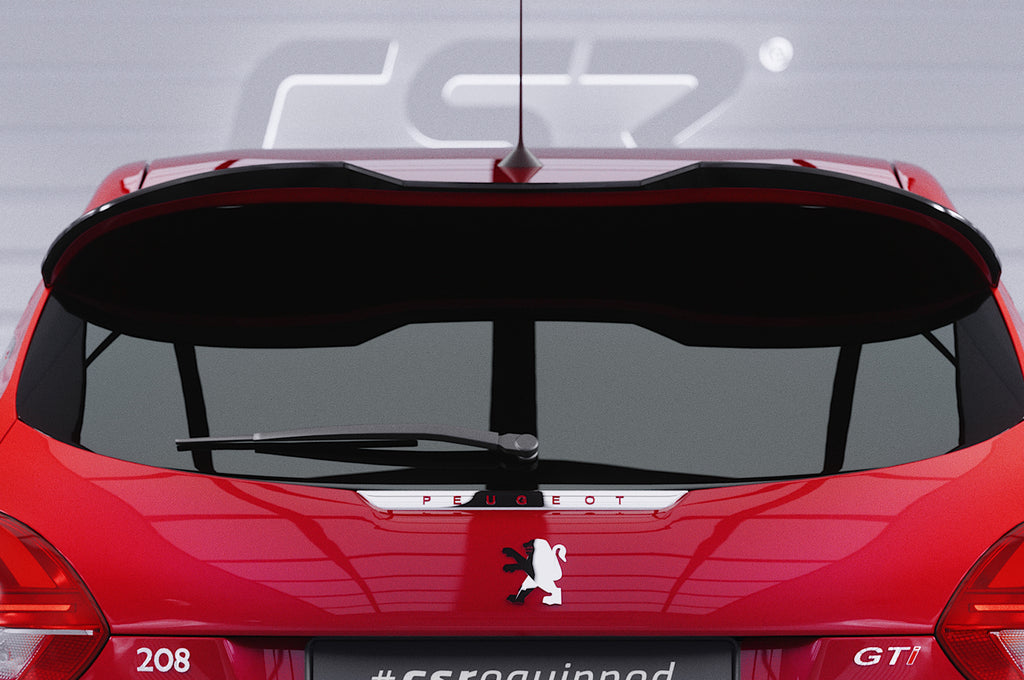 CSR Heckspoiler | Heckflügel mit ABE für Peugeot 208 Gti HF949-S Strukturiert schwarz matt (keine Lackierung erforderlich)