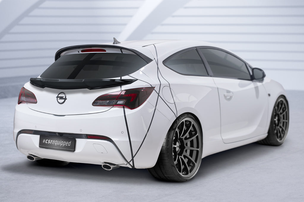CSR Heckspoiler | Heckflügel mit ABE für Opel Astra J GTC HF951-G Glossy schwarz Hochglanz (keine Lackierung erforderlich)