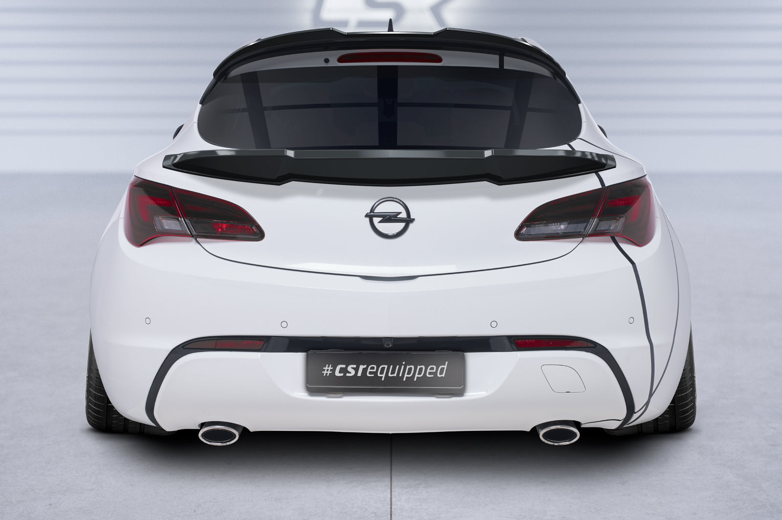 CSR Heckspoiler | Heckflügel mit ABE für Opel Astra J GTC HF951-L Unlackiert roh (Lackierung erforderlich)