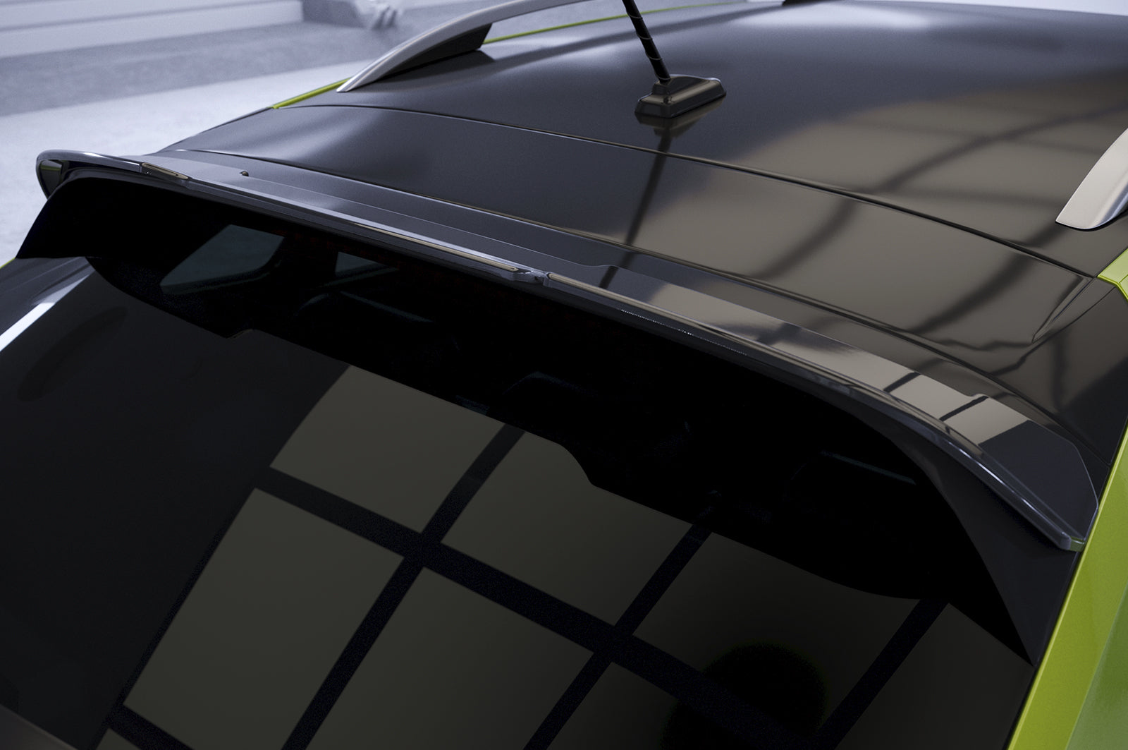 CSR Heckspoiler | Heckflügel mit ABE für VW Taigo (Typ CS) HF957-C Carbon Look Hochglanz (keine Lackierung erforderlich)