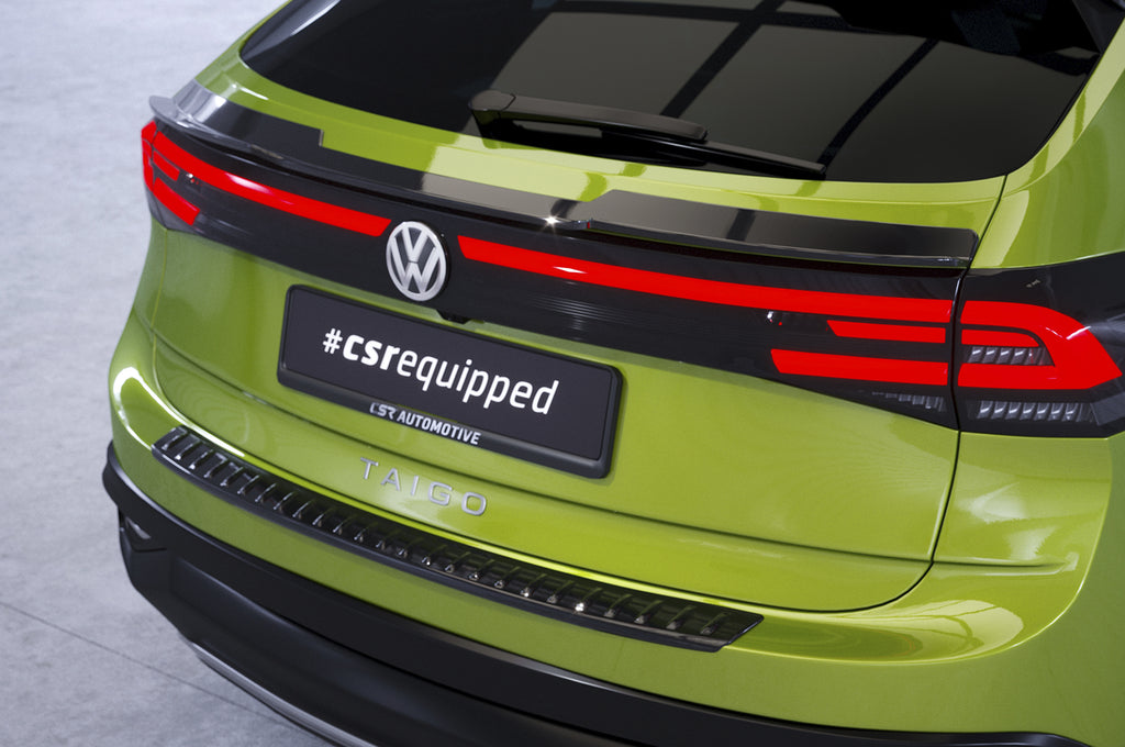 CSR Heckspoiler | Heckflügel mit ABE für VW Taigo (Typ CS) HF958-C Carbon Look Hochglanz (keine Lackierung erforderlich)