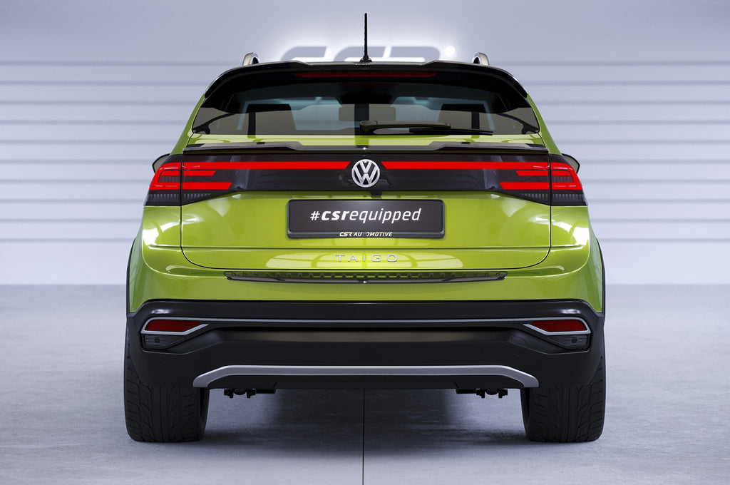 CSR Heckspoiler | Heckflügel mit ABE für VW Taigo (Typ CS) HF958-C Carbon Look Hochglanz (keine Lackierung erforderlich)