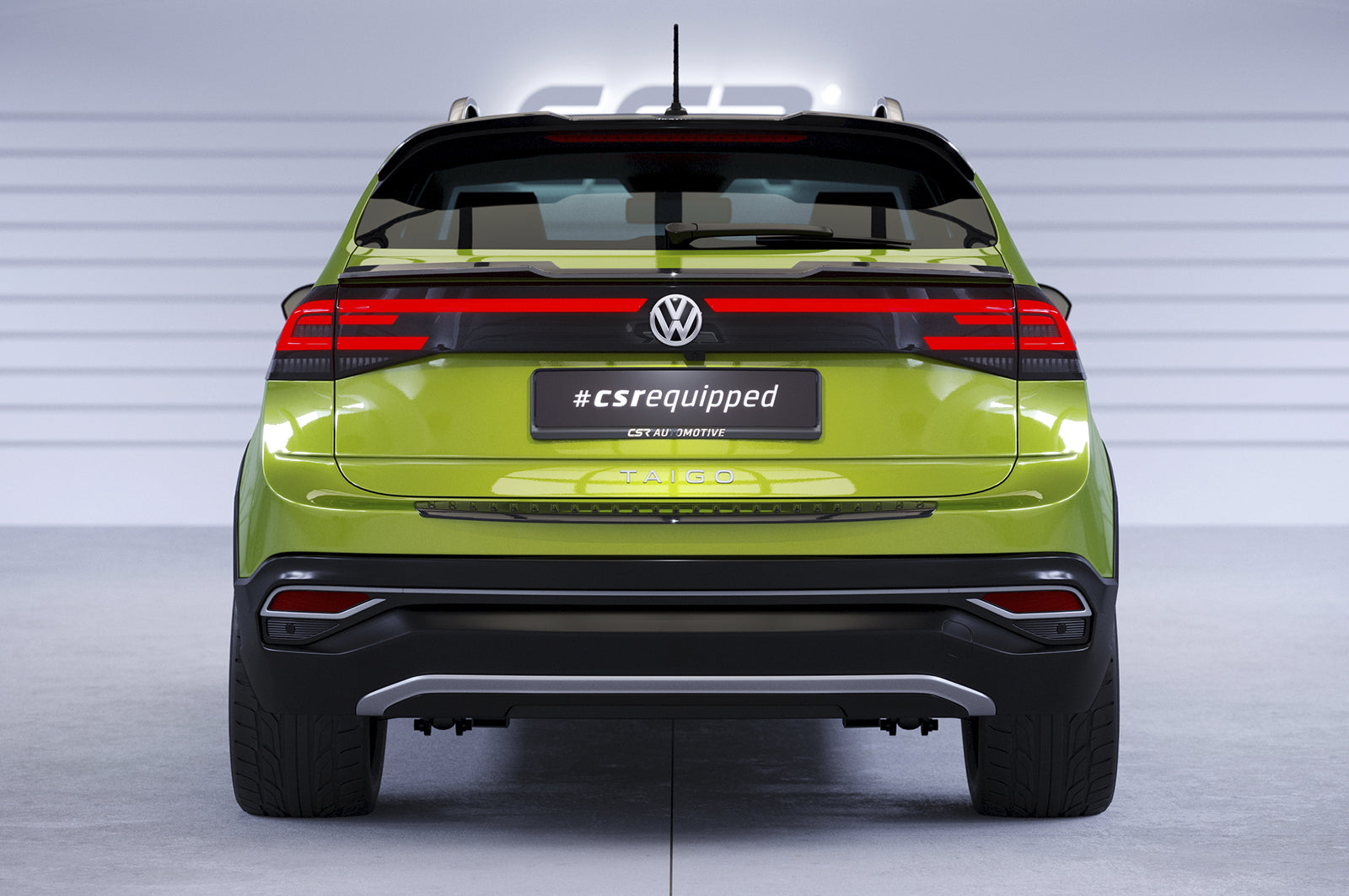 CSR Heckspoiler | Heckflügel mit ABE für VW Taigo (Typ CS) HF958-L Unlackiert roh (Lackierung erforderlich)