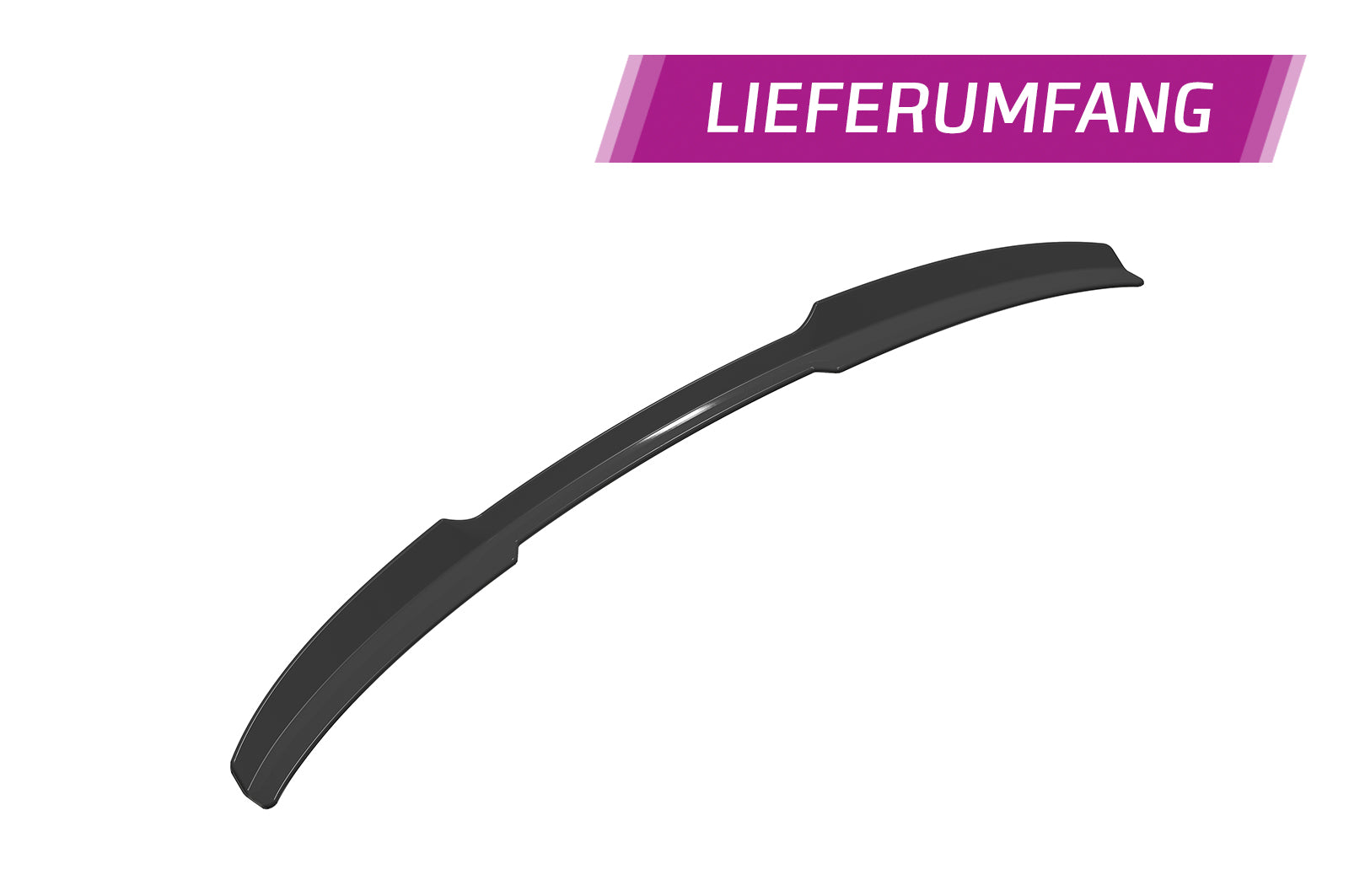 CSR Heckspoiler | Heckflügel mit ABE für VW Taigo (Typ CS) HF958-G Glossy schwarz Hochglanz (keine Lackierung erforderlich)