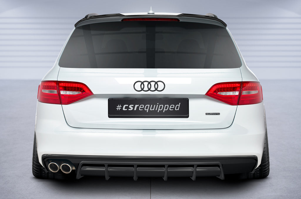 CSR Heckspoiler | Heckflügel mit ABE für Audi A4 / RS4 B8 (8K) HF960-L Unlackiert roh (Lackierung erforderlich)