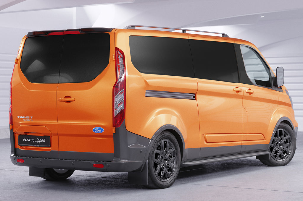 CSR Heckspoiler | Heckflügel mit ABE für Ford Transit MK7 Custom mit Hecktüren HF964-G Glossy schwarz Hochglanz (keine Lackierung erforderlich)