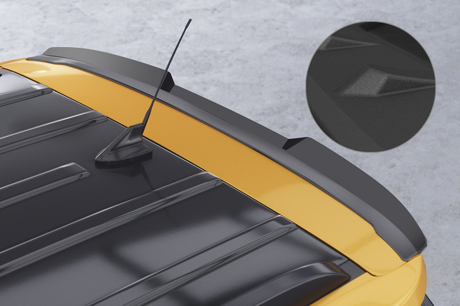 CSR Heckspoiler | Heckflügel mit ABE für Ford EcoSport MK2 HF966-S Strukturiert schwarz matt (keine Lackierung erforderlich)