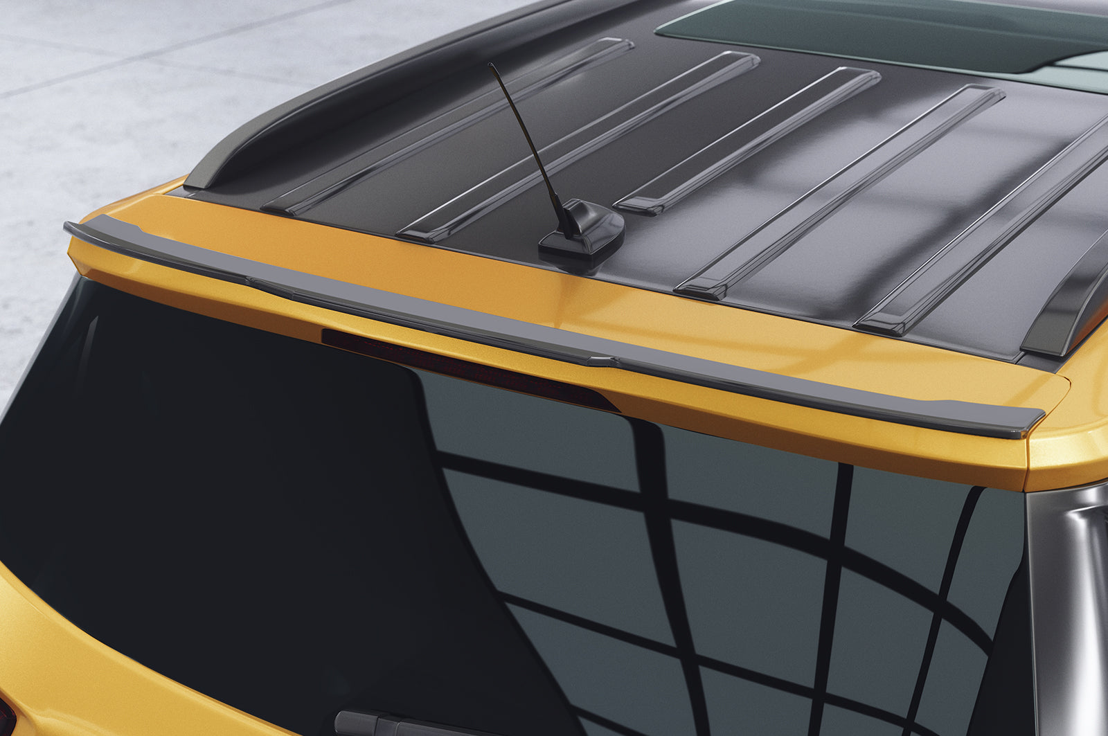 CSR Heckspoiler | Heckflügel mit ABE für Ford EcoSport MK2 HF966-S Strukturiert schwarz matt (keine Lackierung erforderlich)