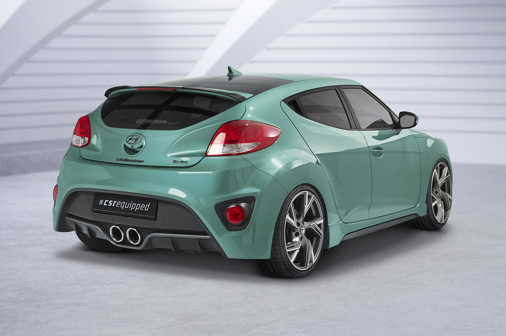 CSR Heckspoiler | Heckflügel mit ABE für Hyundai Veloster MK1 Turbo HF967-C Carbon Look Hochglanz (keine Lackierung erforderlich)