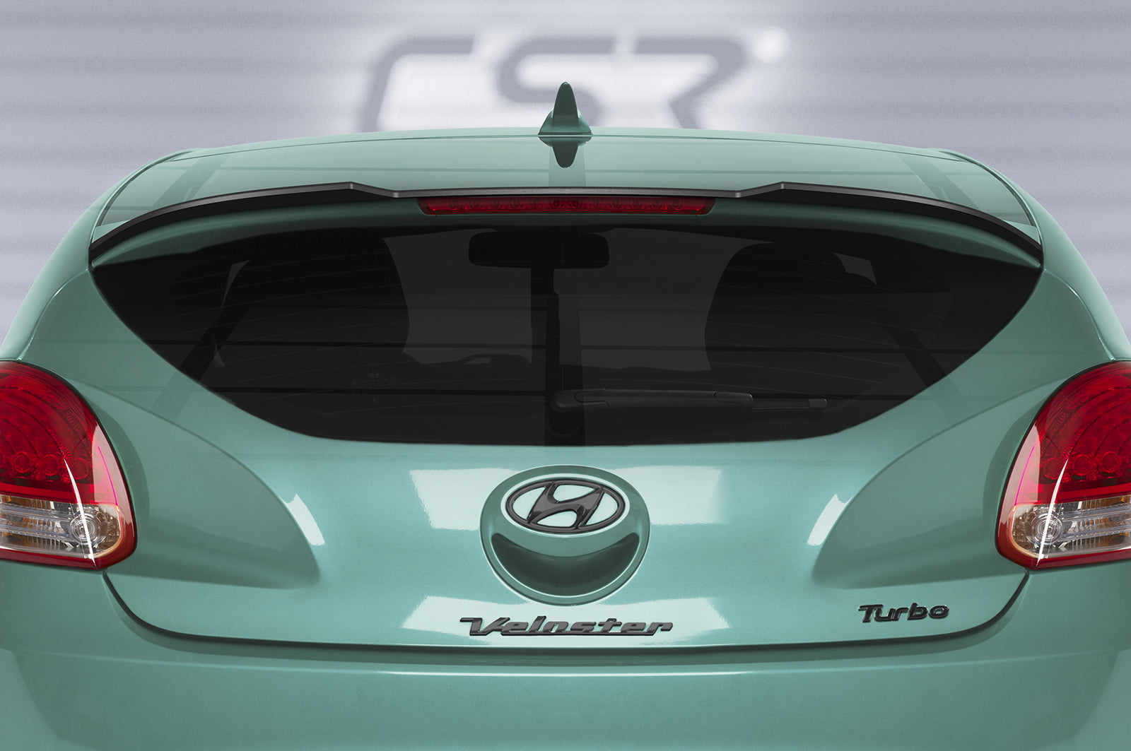 CSR Heckspoiler | Heckflügel mit ABE für Hyundai Veloster MK1 Turbo HF967-C Carbon Look Hochglanz (keine Lackierung erforderlich)