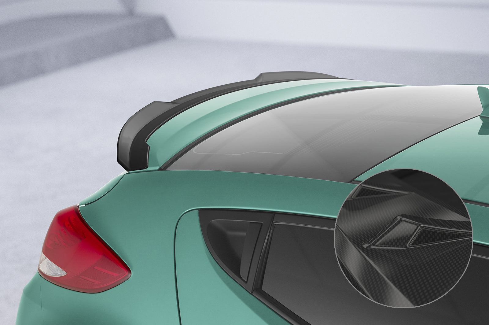 CSR Heckspoiler | Heckflügel mit ABE für Hyundai Veloster MK1 Turbo HF967-C Carbon Look Hochglanz (keine Lackierung erforderlich)