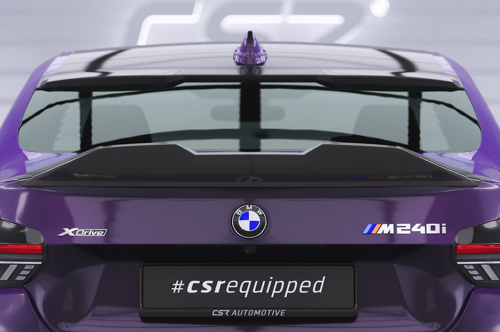 CSR Heckspoiler | Heckflügel mit ABE für BMW 2er G42 HF970-G Glossy schwarz Hochglanz (keine Lackierung erforderlich)