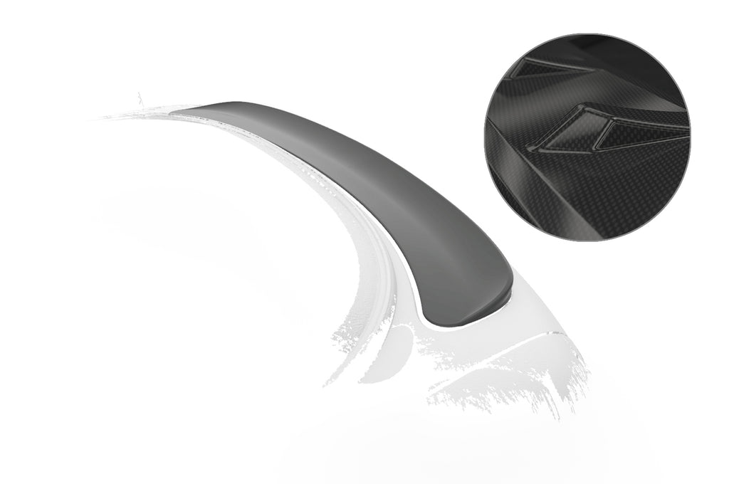 CSR Heckspoiler | Heckflügel mit ABE für Mini R58 Coupe HF971-C Carbon Look Hochglanz (keine Lackierung erforderlich)