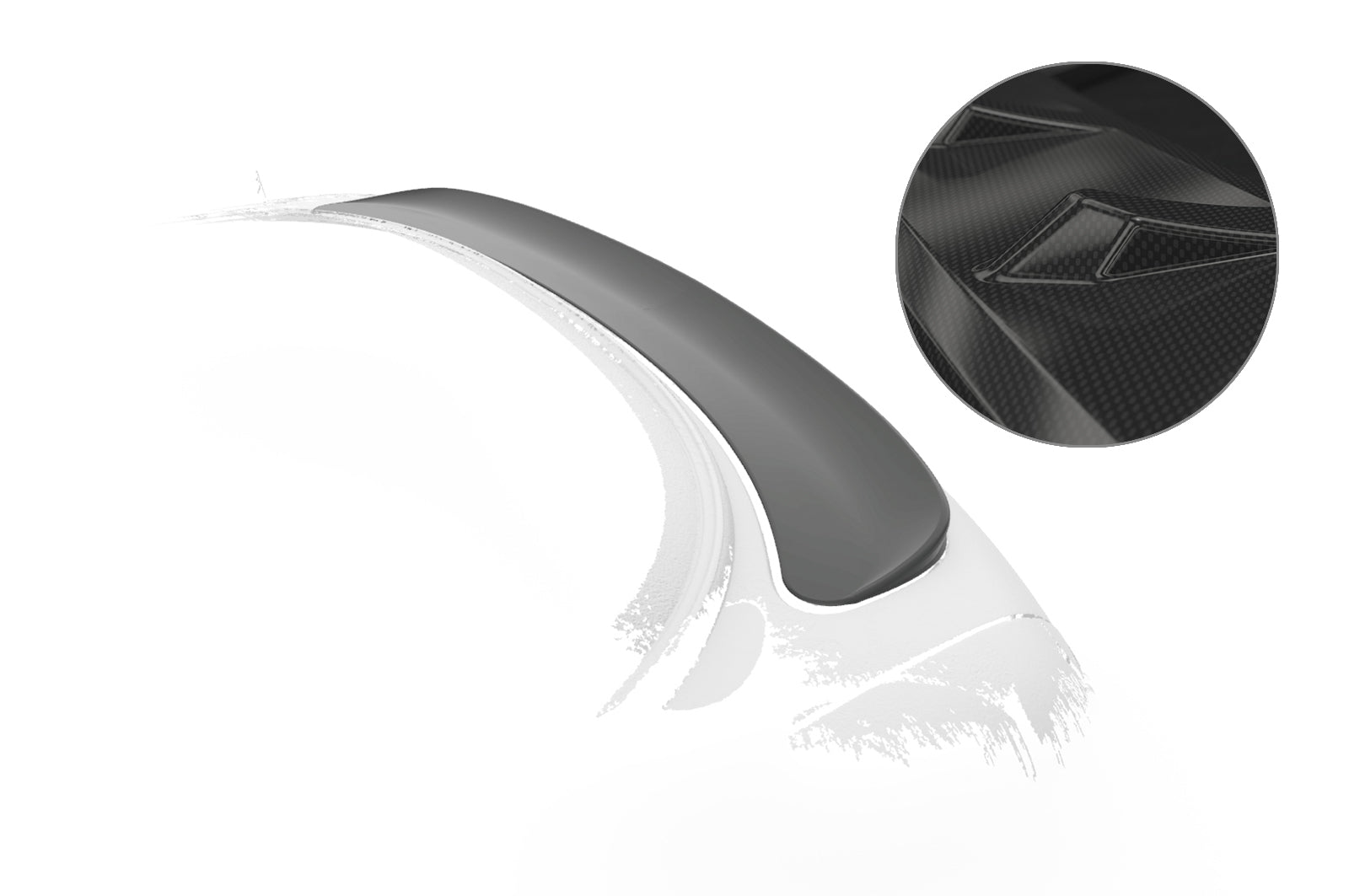 CSR Heckspoiler | Heckflügel mit ABE für Mini R58 Coupe HF971-C Carbon Look Hochglanz (keine Lackierung erforderlich)