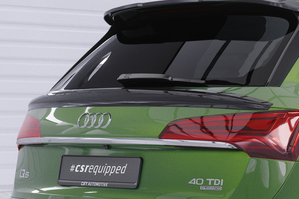 CSR Heckspoiler | Heckflügel mit ABE für Audi Q5 (FY) HF973-L Unlackiert roh (Lackierung erforderlich)