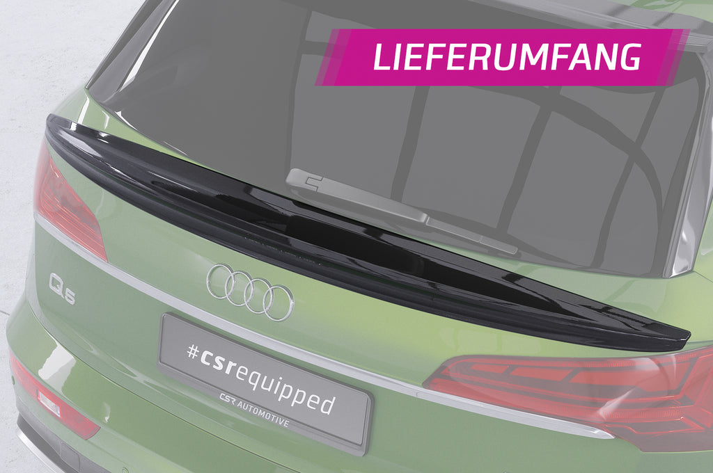 CSR Heckspoiler | Heckflügel mit ABE für Audi Q5 (FY) HF973-L Unlackiert roh (Lackierung erforderlich)