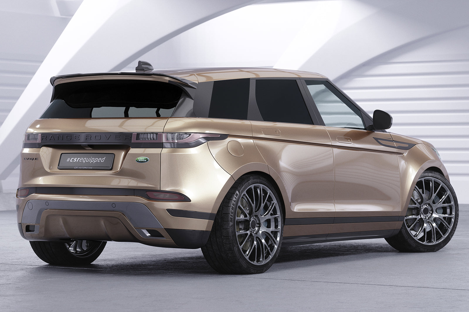 CSR Heckspoiler | Heckflügel mit ABE für Land Rover Range Rover Evoque (L551) HF975-G Glossy schwarz Hochglanz (keine Lackierung erforderlich)