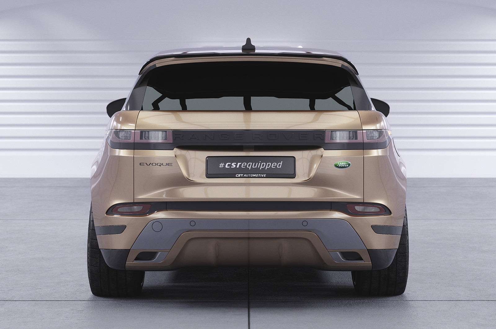 CSR Heckspoiler | Heckflügel mit ABE für Land Rover Range Rover Evoque (L551) HF975-G Glossy schwarz Hochglanz (keine Lackierung erforderlich)