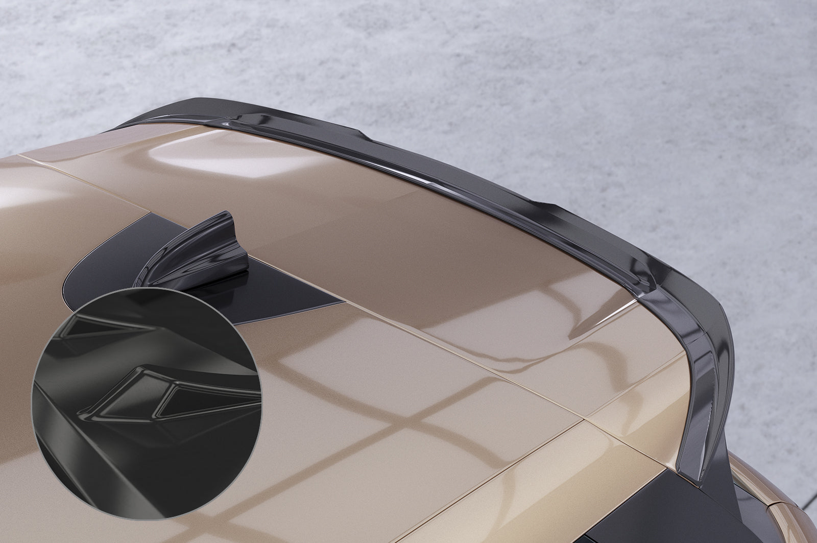 CSR Heckspoiler | Heckflügel mit ABE für Land Rover Range Rover Evoque (L551) HF975-G Glossy schwarz Hochglanz (keine Lackierung erforderlich)