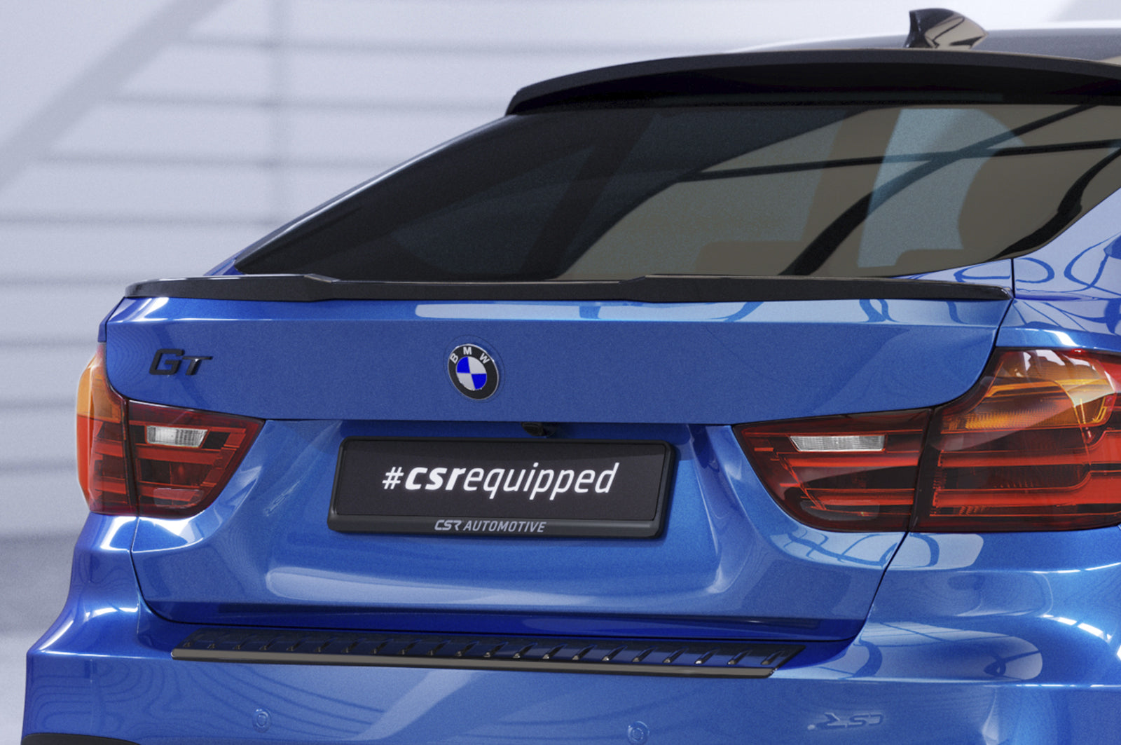 CSR Heckspoiler | Heckflügel mit ABE für BMW 3er F34 Gran Turismo (GT) HF979-S Strukturiert schwarz matt (keine Lackierung erforderlich)