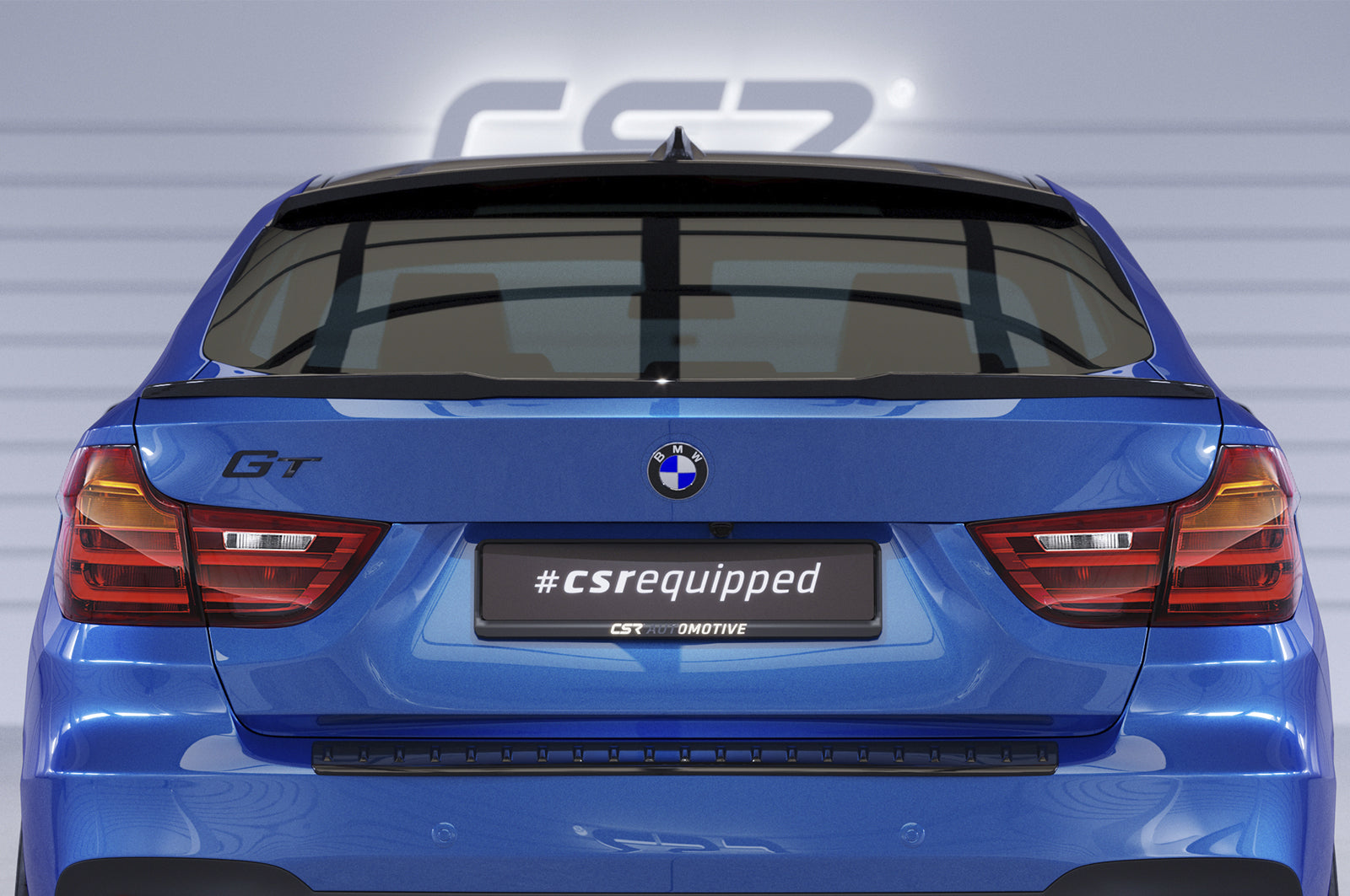 CSR Heckspoiler | Heckflügel mit ABE für BMW 3er F34 Gran Turismo (GT) HF979-S Strukturiert schwarz matt (keine Lackierung erforderlich)
