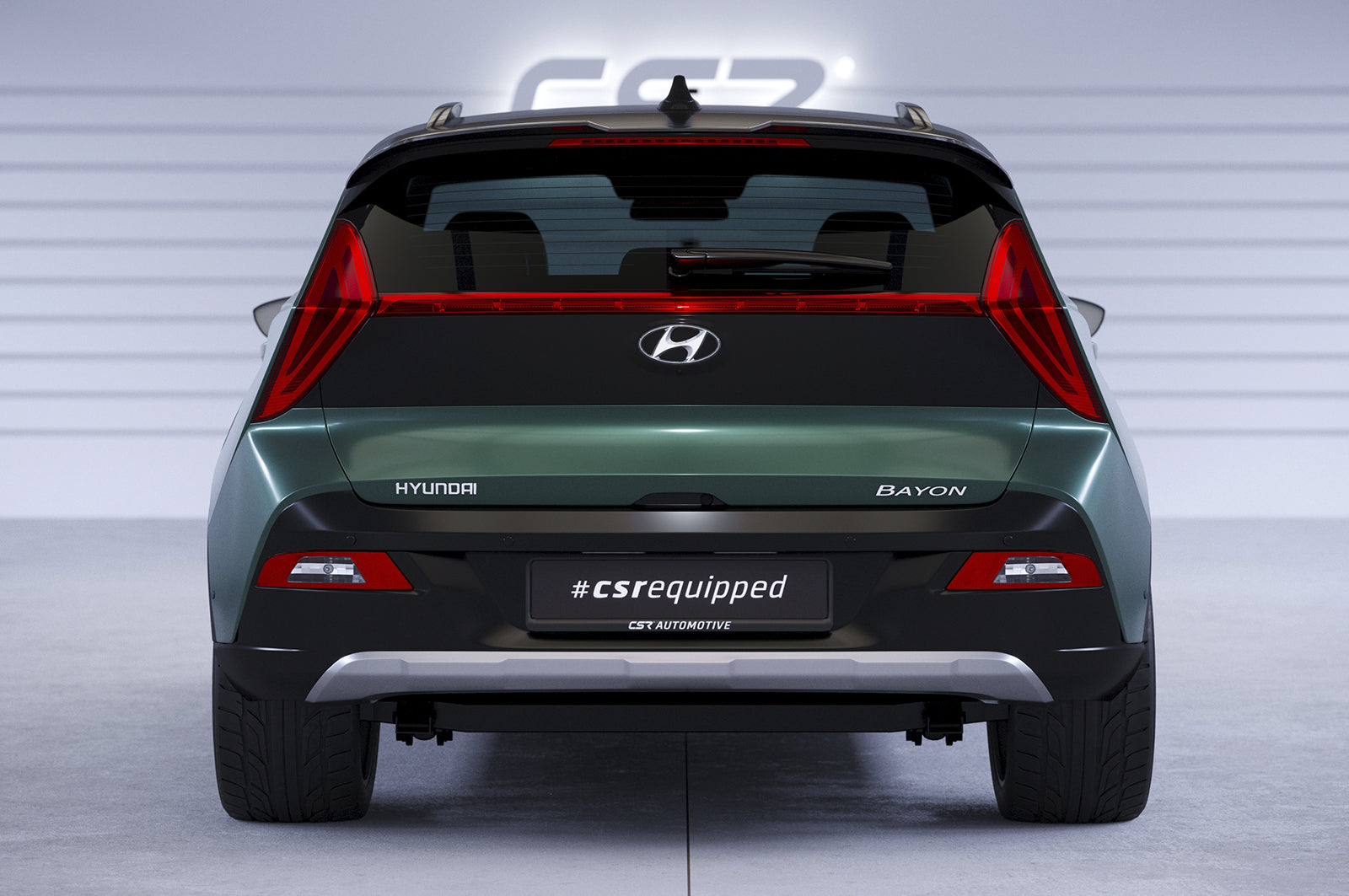 CSR Heckspoiler | Heckflügel mit ABE für Hyundai Bayon HF982-C Carbon Look Hochglanz (keine Lackierung erforderlich)