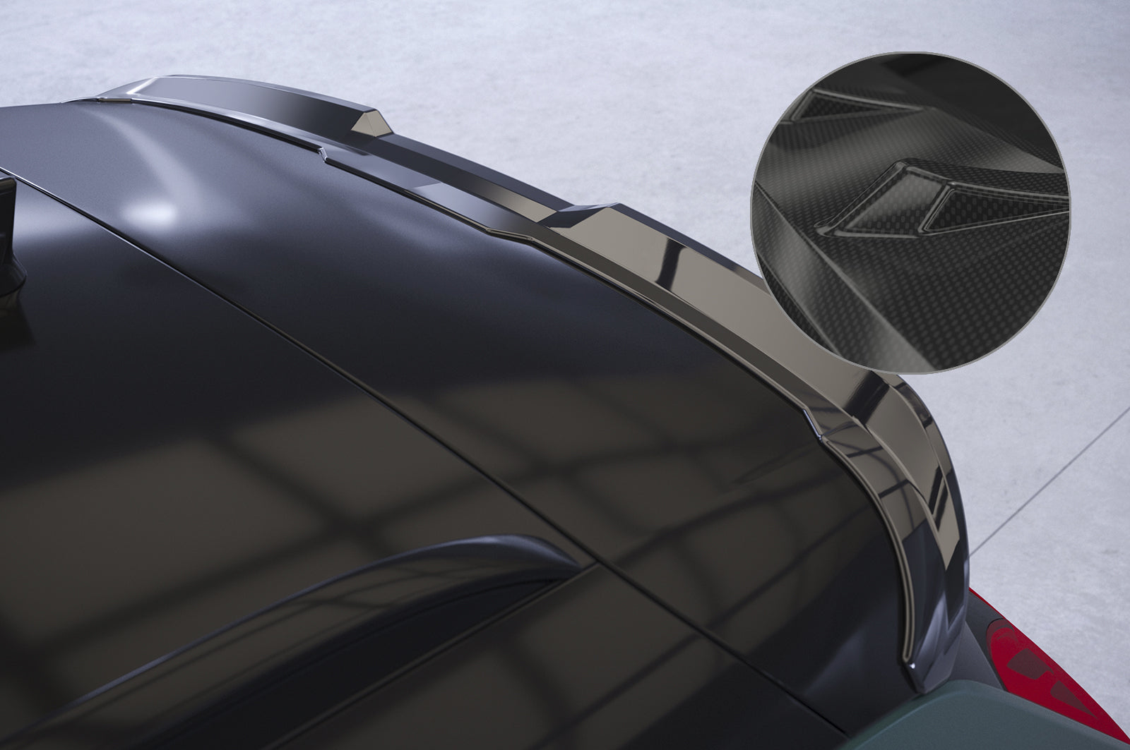 CSR Heckspoiler | Heckflügel mit ABE für Hyundai Bayon HF982-C Carbon Look Hochglanz (keine Lackierung erforderlich)