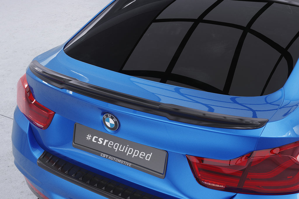 CSR Heckspoiler | Heckflügel mit ABE für BMW 4er F36 Gran Coupe HF984-C Carbon Look Hochglanz (keine Lackierung erforderlich)