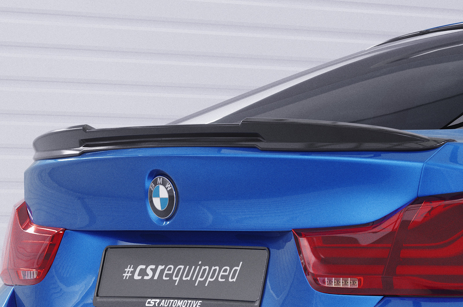 CSR Heckspoiler | Heckflügel mit ABE für BMW 4er F36 Gran Coupe HF984-S Strukturiert schwarz matt (keine Lackierung erforderlich)