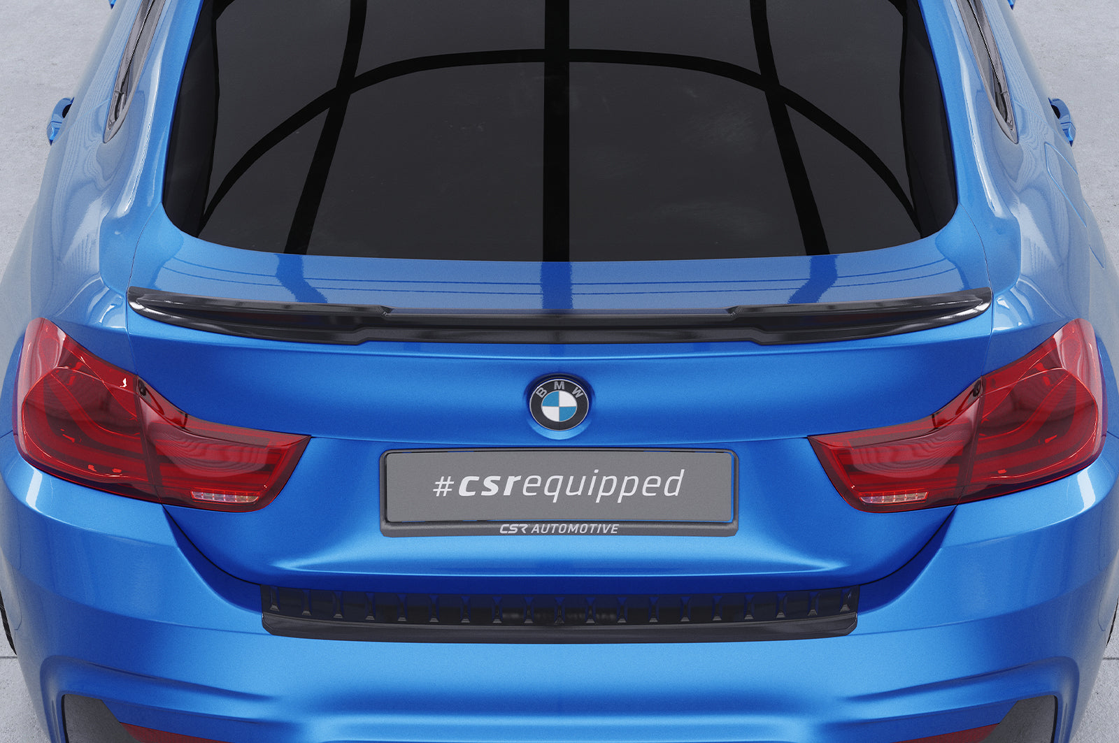 CSR Heckspoiler | Heckflügel mit ABE für BMW 4er F36 Gran Coupe HF984-S Strukturiert schwarz matt (keine Lackierung erforderlich)