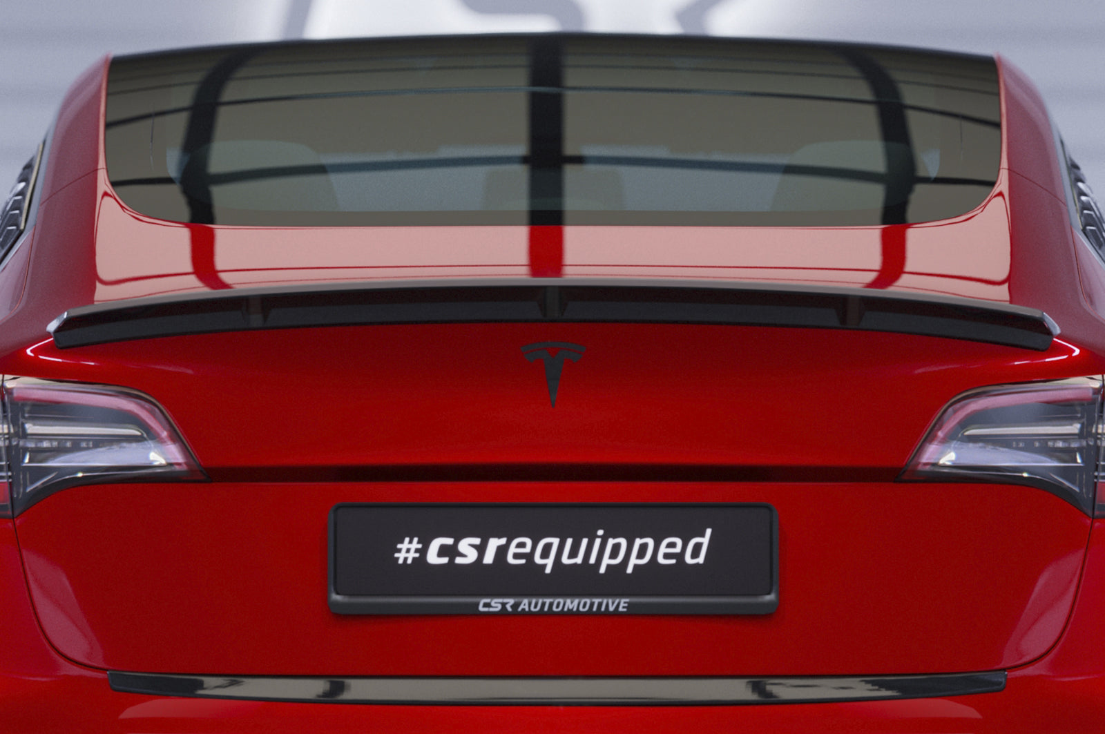 CSR Heckspoiler | Heckflügel mit ABE für Tesla Model 3 HF985-L Unlackiert roh (Lackierung erforderlich)