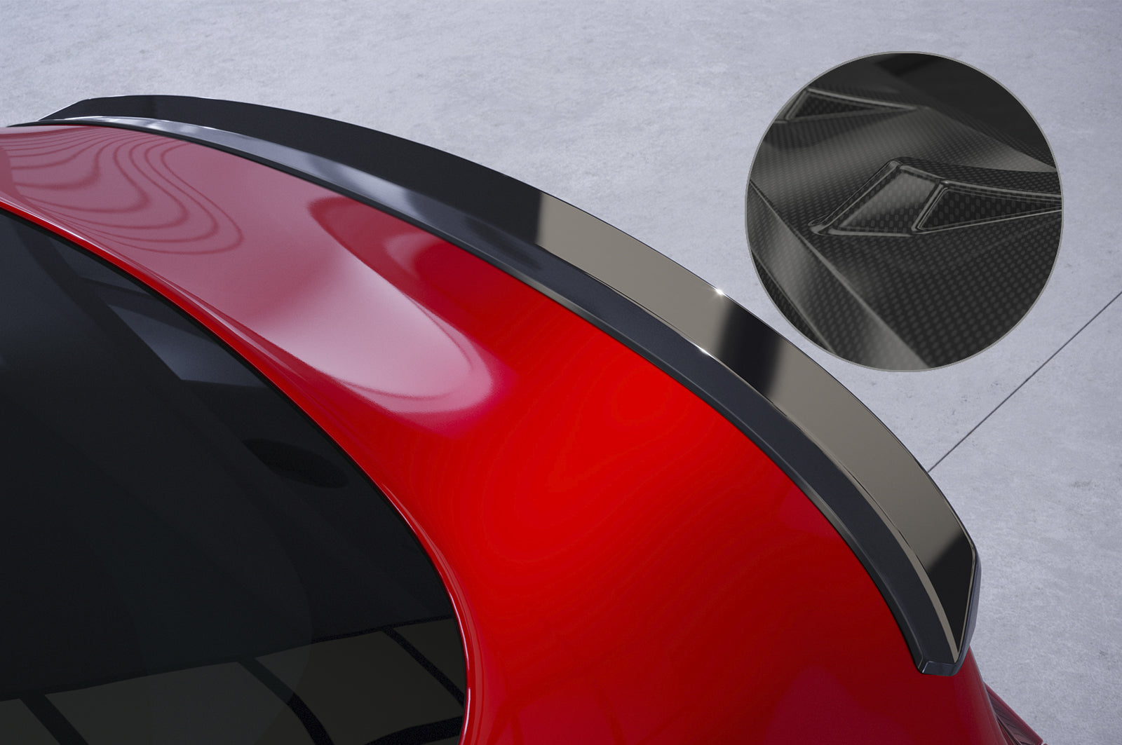 CSR Heckspoiler | Heckflügel mit ABE für Tesla Model 3 HF985-C Carbon Look Hochglanz (keine Lackierung erforderlich)