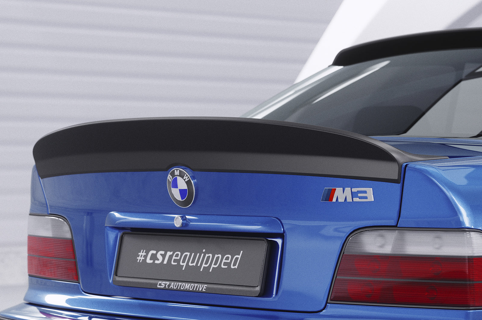CSR Heckspoiler | Heckflügel mit ABE für BMW 3er E36 Coupe HF987-C Carbon Look Hochglanz (keine Lackierung erforderlich)