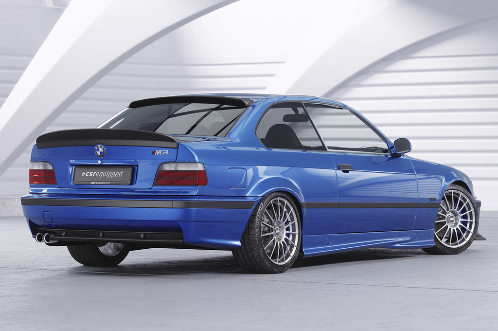 CSR Heckspoiler | Heckflügel mit ABE für BMW 3er E36 Coupe HF987-L Unlackiert roh (Lackierung erforderlich)
