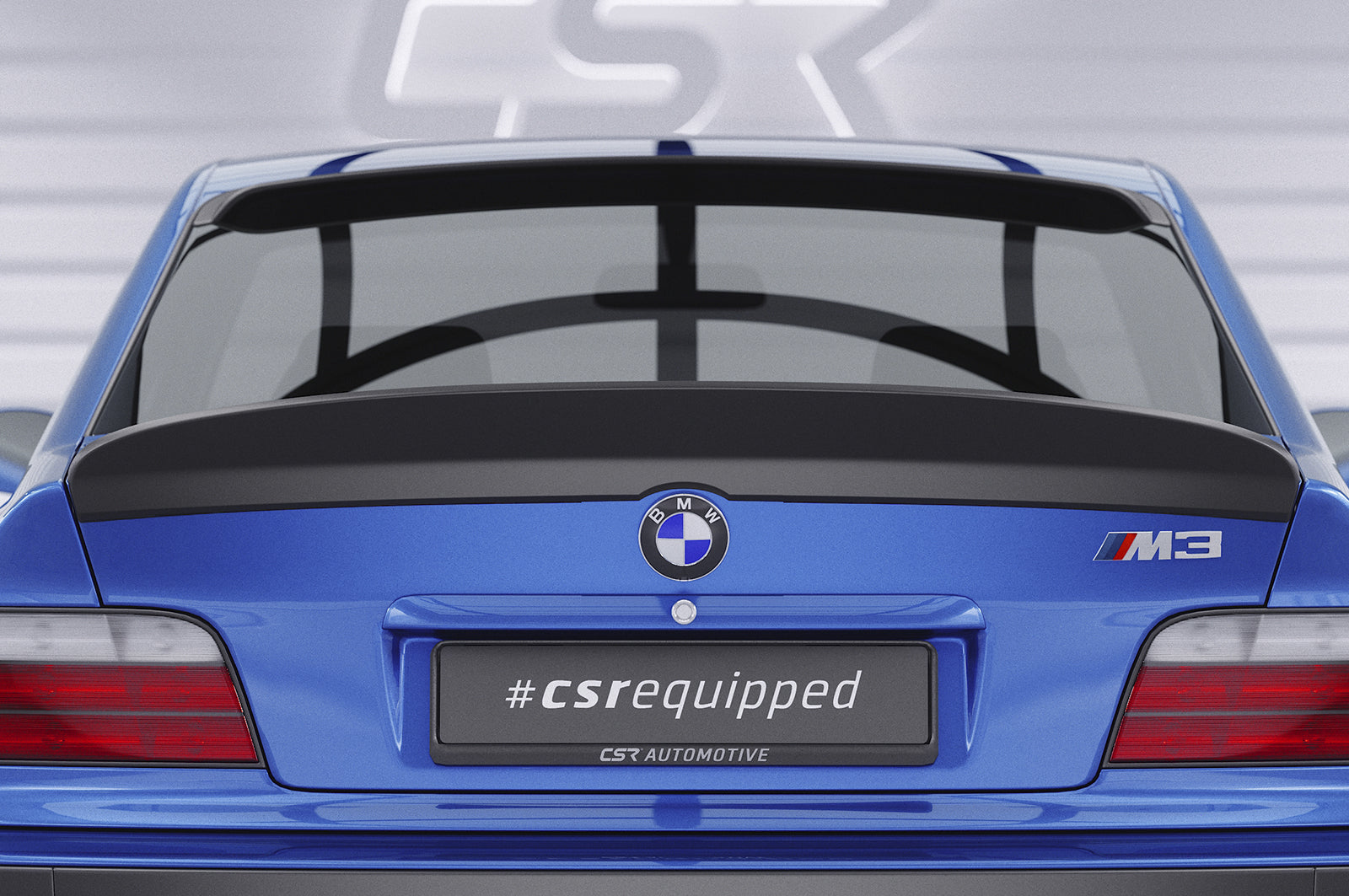 CSR Heckspoiler | Heckflügel mit ABE für BMW 3er E36 Coupe HF987-C Carbon Look Hochglanz (keine Lackierung erforderlich)