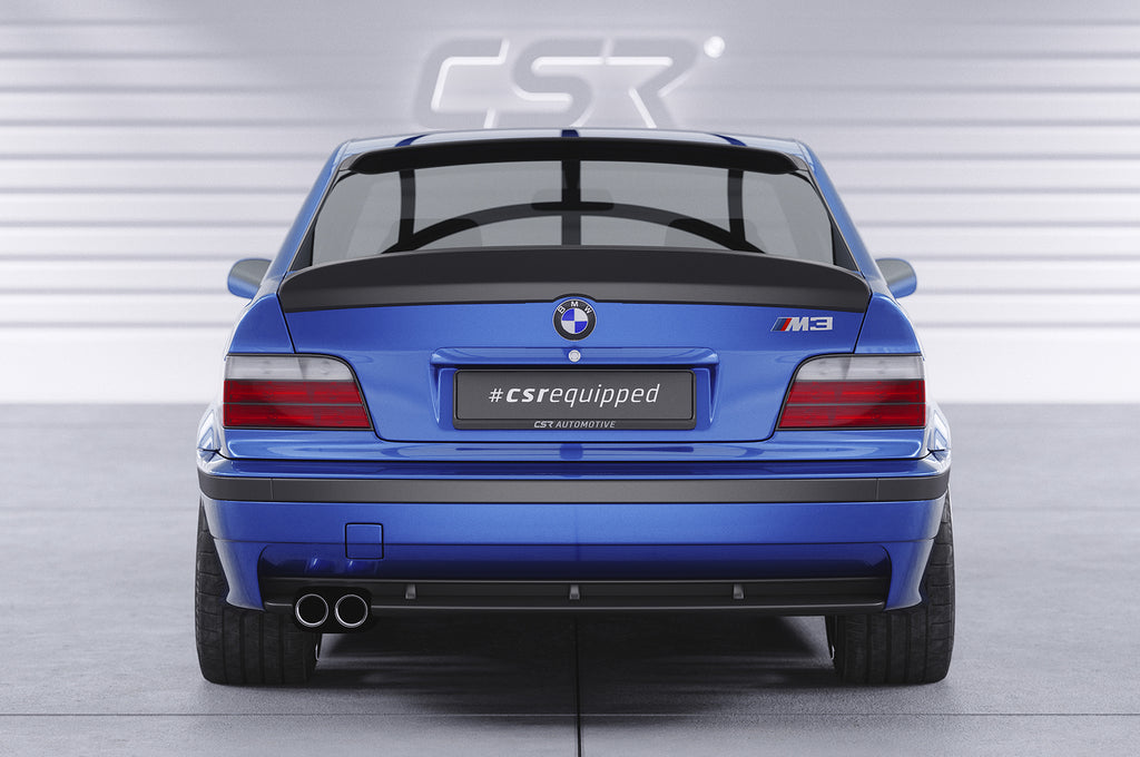 CSR Heckspoiler | Heckflügel mit ABE für BMW 3er E36 Coupe HF987-L Unlackiert roh (Lackierung erforderlich)
