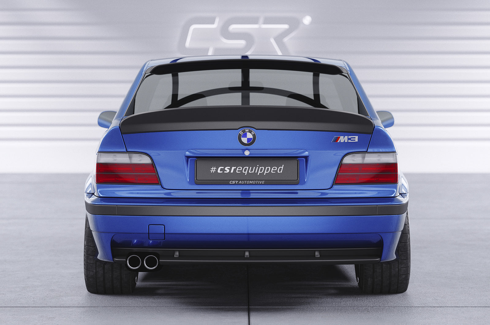 CSR Heckspoiler | Heckflügel mit ABE für BMW 3er E36 Coupe HF987-L Unlackiert roh (Lackierung erforderlich)