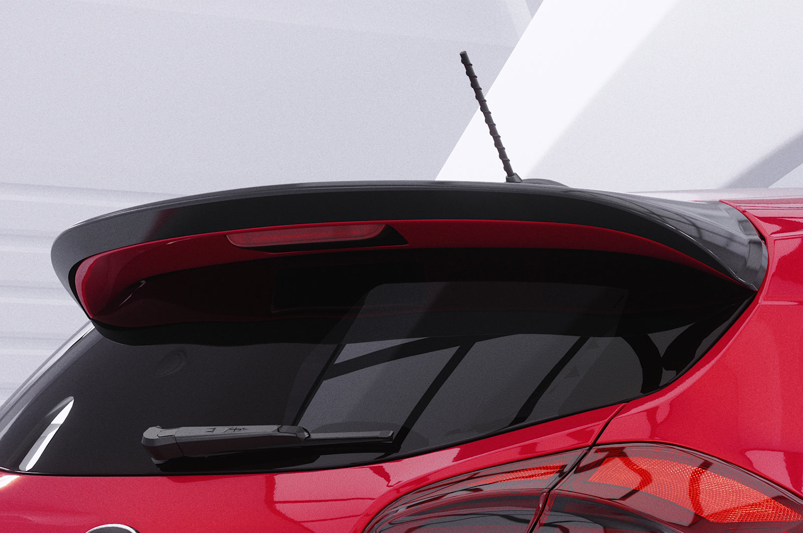 CSR Heckspoiler | Heckflügel mit ABE für Kia Ceed (JD) HF988-C Carbon Look Hochglanz (keine Lackierung erforderlich)