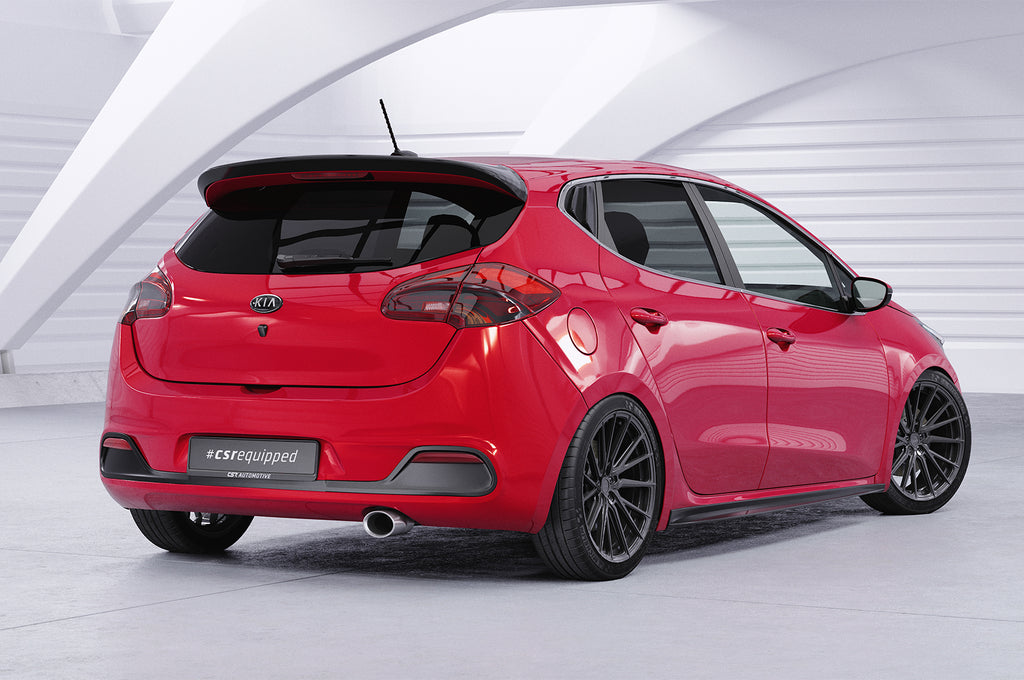 CSR Heckspoiler | Heckflügel mit ABE für Kia Ceed (JD) HF988-C Carbon Look Hochglanz (keine Lackierung erforderlich)
