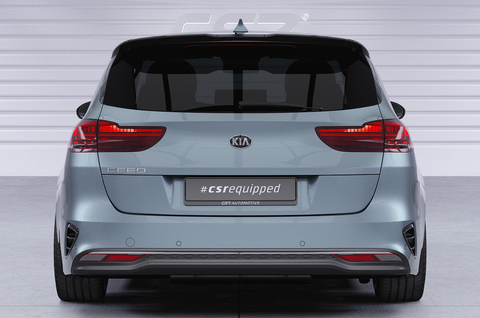 CSR Heckspoiler | Heckflügel mit ABE für Kia Ceed (CD) SW HF989-L Unlackiert roh (Lackierung erforderlich)