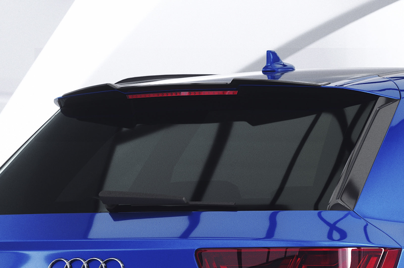 CSR Heckspoiler | Heckflügel mit ABE für Audi Q7 / SQ7 (4M) HF991-S Strukturiert schwarz matt (keine Lackierung erforderlich)