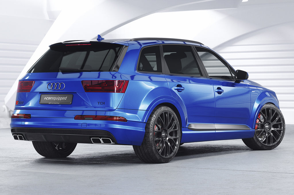 CSR Heckspoiler | Heckflügel mit ABE für Audi Q7 / SQ7 (4M) HF991-S Strukturiert schwarz matt (keine Lackierung erforderlich)